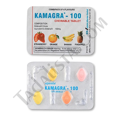 Buy Kamagra Chewable 100mg (Sildenafil Citrate) Online