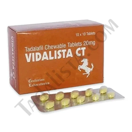 Buy Vidalista CT 20mg Tablets (Tadalafil) Online