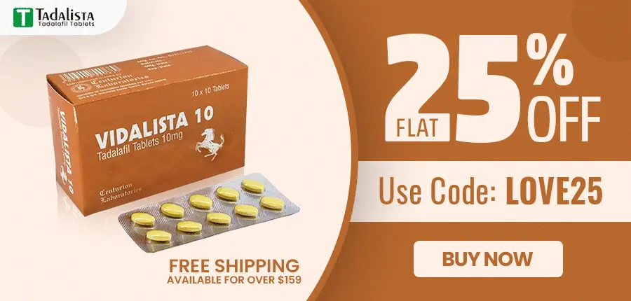 Buy Vidalista 10mg tablet online use vidalista coupon LOVE25