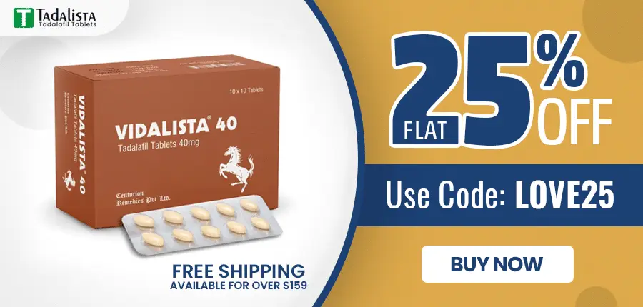 Buy Vidalista 40 mg Online 25% off
